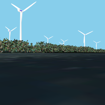 3D -mallinnettu tuulipuisto